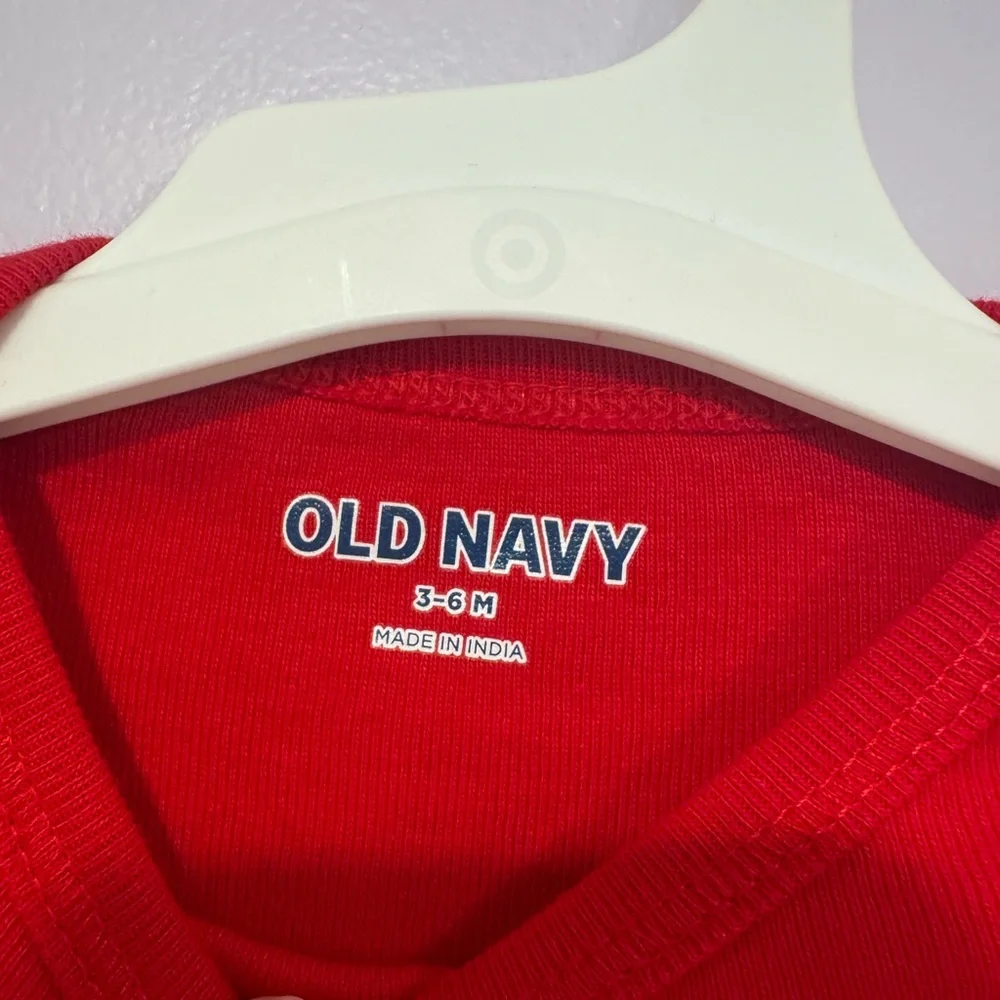 Red NWT Old Navy First Christmas‎ Magic bodysuit